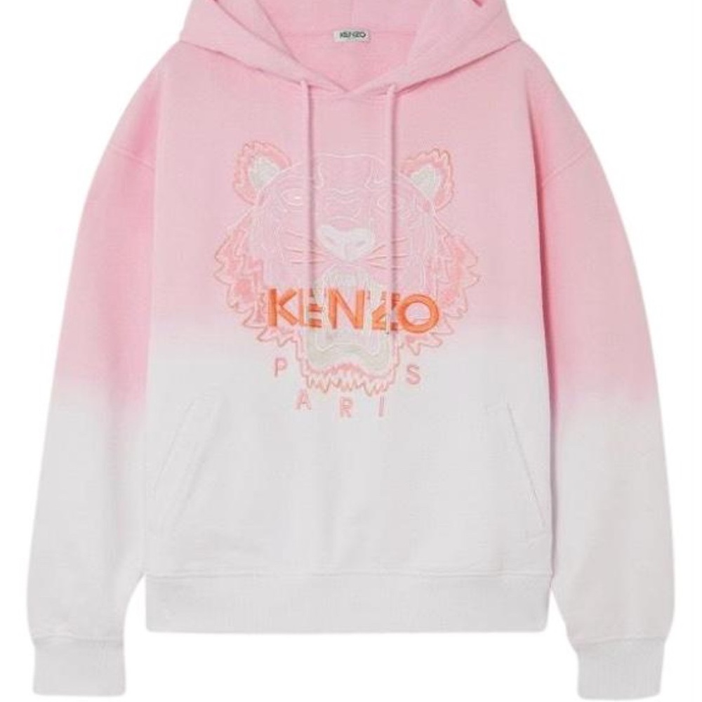 Kenzo Gradient Pink and White Sweatshirt